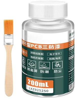 PCB Schutzlack - 200ml Beschichtung | Wasserdicht Isolierend Platinen Lack | Schnell Trocknend Transparent Reparatur Flüssigkeit | Feuchtigkeitsschutz für Handy Computer Geräte Wartung