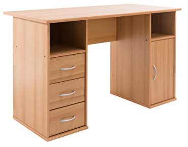 Alphason AW12010 Maryland Computer Desk,Beech,1200x600mm