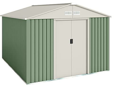 Hoggar Abri de Jardin en métal 7.86 m2 - Garantie 10 Ans - 261x301x198cm