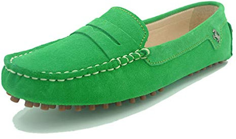 MINITOO Loafer e Mocassini Donna Erba Verde Casual Estate Scarpe Mocassino YB9603 EU 38