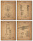 BigWig Prints Posaune Trompete Klarinette French Horn Patent Prints – Set von Vier Vintage Art Wand Fotos