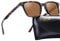 CARFIA Vintage Polarisierte Sonnenbrille Damen UV400 Schutz, Quadratische Sonnenbrille mit Acetatrahmen S