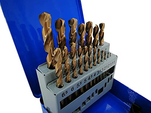 US PRO 19pc HSS Cobalt Metric Drill Bit Set 1 - 10mm 2643