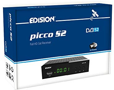EDISION PICCO S2 Full HD SAT Receiver WiFi on board HDMI SCART IR Auge