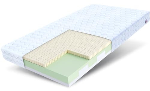 FDM CORATO Schaumstoffmatratze 70 x 160 cm Kindermatratze 11 cm Höhe Hochelastischer HR Komfortschaum Latex Polyurethanschaum Matratze Härtegrad H2/H3 (Mittelweich/Mittelhart) Zweiseitig Bezug