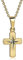 Xaana Kinderkreuz 333er Gold incl. vergoldeter Silberkette 36-38cm AMZ0481