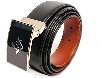 Sigma Impex Freimaurer Herrengürtel, Schwarz, L