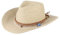 Sonnenhut Damen Strohhut Faltbar Sommer Hut Breite krempe Strandhut Cowboyhut (Beige)