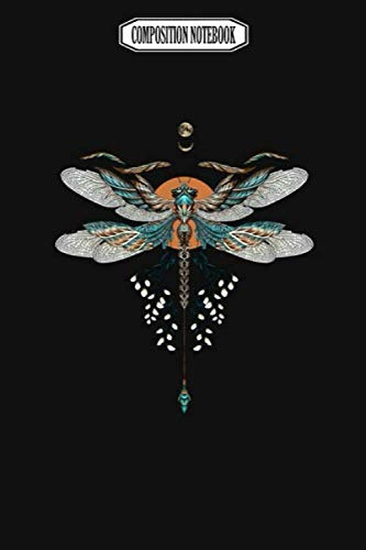 Composition Notebook: Dragon Fly Tattoo Audioquest Blue Corkcicle Dragonflies Barrette Dragonfly Notebook Journal Notebook Blank Lined Ruled 6x9 100 Pages