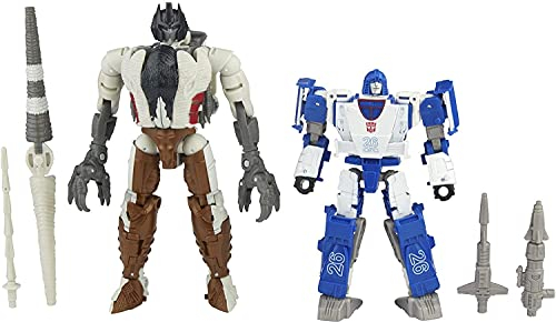Transformers Generations Kingdom Battle Across Time Collection Deluxe WFC-K40 Autobot Mirage & Maximal Grimlock, Ab 8 Jahren, 14 cm groß