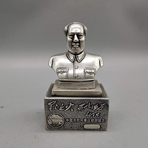 LISAQ China Vorsitzender Mao Zedong Statue Home Decoration Metallhandwerk Kleine Ornamente Home Decoration