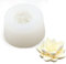 Stampo per candele in silicone 3D a forma di fiore di loto, in silicone, per fai da te, per candele, per sapone fai da te, per la produzione di candele