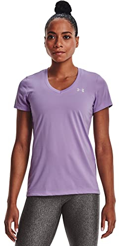 Under Armour Damen Tech Kurzarm V-Ausschnitt - Solid