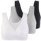 COLOMI Maternity Nursing Bra Wireless Cotton Breastfeeding Bra for Sleep (Black+Grey+White/3Pack, XL, x_l)