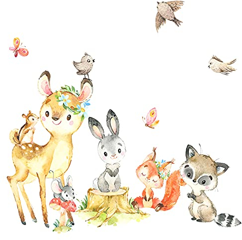 Little Deco Wandsticker Tiere Wald Kinderzimmer Wandtattoo Wandaufkleber DL550-2