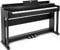 MUSTAR Piano electrónico de 88 teclas con mecanismo de martillo, piano digital con adaptador de 3 pedales, 2 conectores para auriculares, sistema de control dual, USB/MIDI, clásico profesional