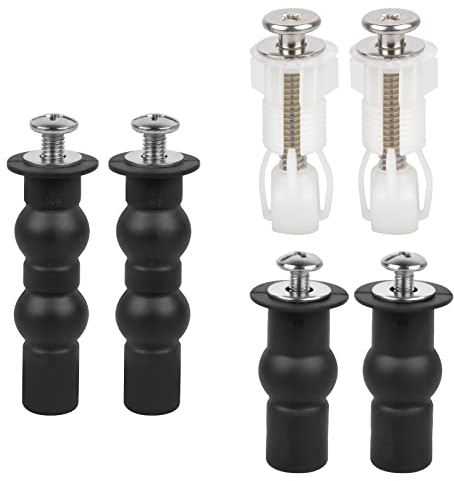 3 Paia Viti Del Sedile Del Water, Fissaggi WC Sedile, Cerniere Per Sedile Wc Gomma in Espansione Vite, Accessori per Viti per Coperchio Toilette, Kit di Fissaggio Viti Parti di Ricambio per Water.