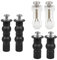3 Paia Viti Del Sedile Del Water, Fissaggi WC Sedile, Cerniere Per Sedile Wc Gomma in Espansione Vite, Accessori per Viti per Coperchio Toilette, Kit di Fissaggio Viti Parti di Ricambio per Water.