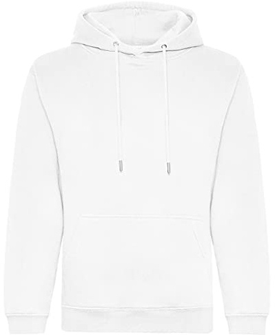 AWDis Just Hoods JH201 Unisex Organisch Kapuzenpullover - Arktisches Weiß - M