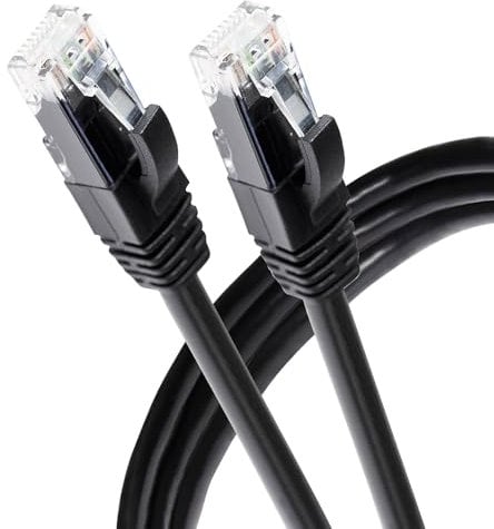 Maplin Outdoor Ethernet Cable 30M Black, CAT6 Gigabit LAN Network Cable RJ45 Copper UTP Compatible with Laptop, PC, CCTV, PS4/5, Xbox, Switch, Modem, Router, Smart TV, Printer, Sky Box, WiFi Extender