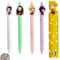 HJYZY Penna gel Demon Slayer Cartoon Animal Penne colorate Righello Dritto Demon Slayer Adesivi per fan Regali 30 pz