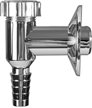 Sifone Lavatrice Lavastoviglie Montaggio a Parete Ø 32 mm Cromato