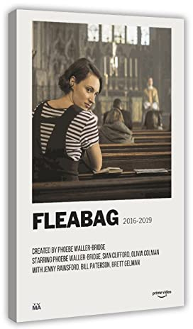 JDRC Serie Fleabag Vintage Leinwand Poster Schlafzimmer Dekor Sport Landschaft Büro Zimmer Dekor Geschenkrahmen : 60 x 90 cm