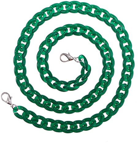 GALPADA Geldbörsenketten Für Handtaschen Acryl Handtaschenkette Ersatz Handtaschenriemen Geldbörse Riemen Taschenzubehör Für Frauen Mädchen Ersatzkettenband Fräulein Oval Dekorative Kette