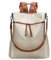 Leathario Rucksack Damen Klein aus veganem Leder Schultertasche Handtasche Cityrucksack für Frauen Mädchen Elegant für Reise Freizeit Einkauf Arbeit