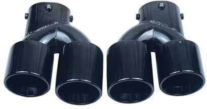 Auto-Endrohre Für G20 G21 M340i G42 M240i Auspuff Edelstahl Schalldämpfer Spitze Auto Auspuff Endrohr 1 Paar Auspuffblenden (Farbe : Schwarz)