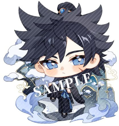 acsewater Anime Jujutsu Kaisen Schlüsselanhänger Niedlich Schmuck Acryl Zubehör Fushiguro Megumi Gojou Satoru Yuji Anhänger Ornament Schlüsselanhänger Tasche Autoschlüssel Neuheit Geschenk