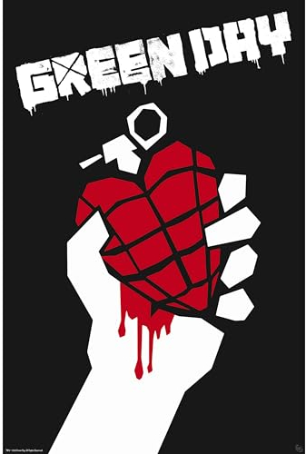 GB eye Green Day American Idiot 61 x 91,5 cm / 24,2 x 35,8 Zoll Maxi-Poster – Gerollt geliefert – Kunstposter – Wandposter – Poster & Drucke | Green Day Merchandising
