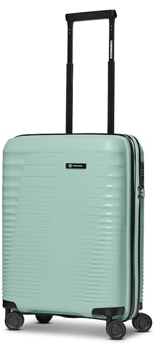 Farmhood Eco Edition Hartschalen Kabinen-Koffer nachhaltig | Kleiner Cabin-Trolley 40 x 22 x 55 cm mit Dehnfalte von 44 auf 50 Liter erweiterbar | Ultra-leicht nur 2,61 Kg
