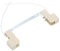 PATIKIL 118mm Portalampada R7S, 1pz Portalampada in Ceramica per Lampadine Alogene Convertitore di Base Connettore Staffa Dritta Doppio Estremità con Cavo, Multicolore Bianco