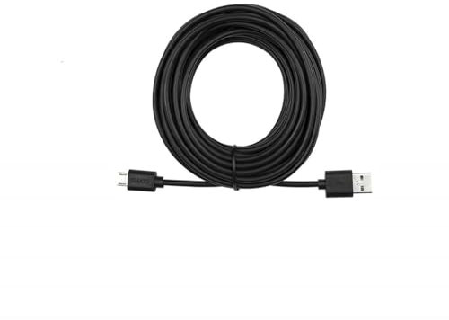 ZHHSUNY USB Charger Cord Compatible with V-Tech,Owlet,Babysense,Infant Optics DXR-8,VAVA Baby Monitor etc,Micro USB Power Cable 1-Pack(black,8 meters)