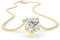 SERASAR Gold Kette Damen Schmuck 585 Halskette Echtgold für Frauen Stein Anhänger Schlicht Diamant Muttertagsgeschenk 30 geburtstag