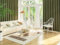 Aotiwe Abdunkelnde Vorhänge, Vorhänge Wohnzimmer Jacquard Volltonfarbe Grün Curtains Living Room Chenille 2er Set 132 x 214cm