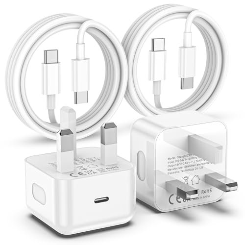 for iPhone 16 15 Fast Charger, 2Pack 20W USB C Charger Plug with 6FT USB C to C Cable for iPhone 16/15/15 Plus/15 Pro/15 Pro Max, for iPad Pro/Air/Mini-USB C to C Charging