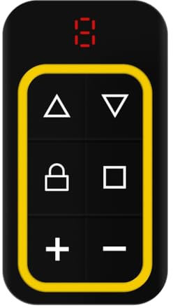 Booso 8CH Multi Frequency Garage Door Remote Control 270-868MHZ Copy Remote Control Automatically Identify Frequency Yellow