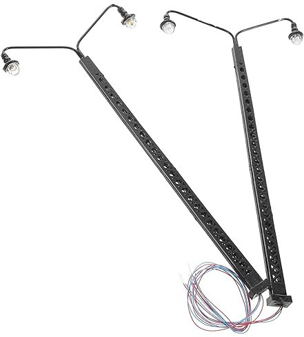 HOODANCOS 2stücke Miniatur Modelleisenbahn Licht Warmweiß Led Spur Sandtisch Szenerie Zubehör Für Mini Haus Dekoration Und Diorama Beleuchtung