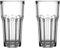 Generisch 2-er Set Glas POKAL 65cl - Cocktail Longdrink Latte Wasser Limo - spülmaschinenfest (IKE 304.126.41)