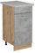 Vicco Küchenunterschrank R-Line, Schubladenschrank für die Küche, Beton, 40 cm AP Marmor