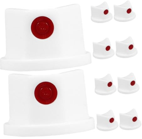 Veemoon 10 Pcs Spray Paint Nozzles Touch Up Button for Creative Projects Efficient Self Spray Design for Artistic Freedom and Graffiti Applications