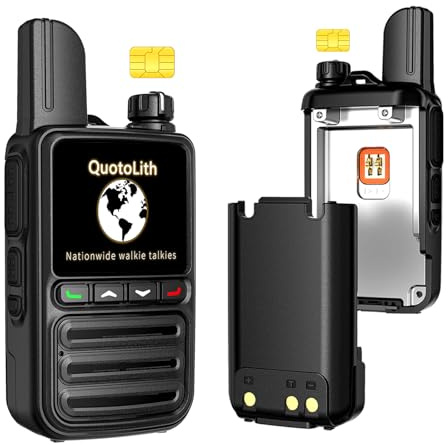 (2 Pack)4G Poc Two-Way Handheld Radios,Long Range Walkie Talkies,Communication range exceeds 5,000 kilometers,Suitable For Fleet Dispatch/Construction Site Coordination/Security Team
