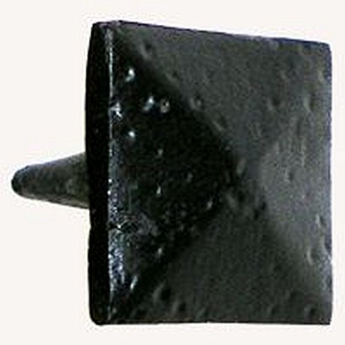 Acorn Manufacturing CL7BP Clavos Collection - Broche decorativo con forma de pirámide de 2,54 cm, acabado en hierro negro