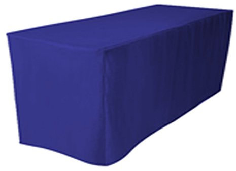Tektrum 6 'Ft Lang Spannbettlaken Tisch DJ Jacke Cover für Messe – Royal Blau Color