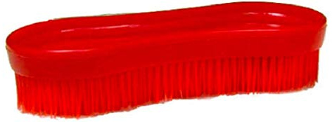 Intrepid International Magic Horse Brush, for Horse Grooming Kit w/Durable Plastic Bristles, Horse Brushes for Grooming, Removes Dirt, Sweat, Grime, Red