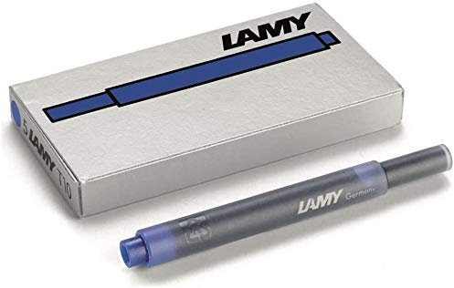 Lamy T10 Blue Black Fountain Pen Ink Cartridges Refills Replacement Spare For All Lamy Fountian Pens (Pack Of 10 - 50 Ink Cartridges)