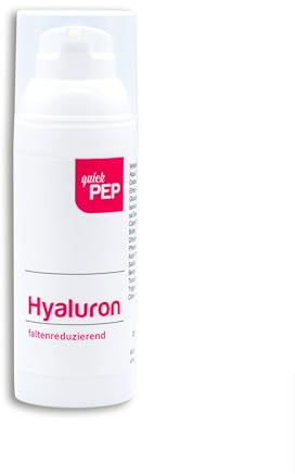 quickPEP Hyaluron Creme Gesicht 50ml - Pflegende Anti Falten Creme, Anti Aging Feuchtigkeitscreme mit wertvoller Hyaluronsäure für straffe, glatte Haut