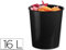 Q-Connect - Papelera Plástico Opaco 16 L Color Negro
